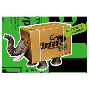 パンダの穴 DELIVERY ZOO [1.DELIVERY ELEPHANT]【 ネコポス不可 】【C】｜toysanta