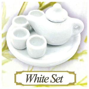 本物陶器 アフタヌーンティーセット [2.White Set]【ネコポス配送対応】【C】｜toysanta