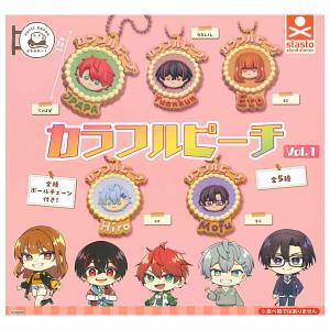 カラフルピーチ ぺたっとねじまき 刺繍缶バッジ [2.ゆあんくん