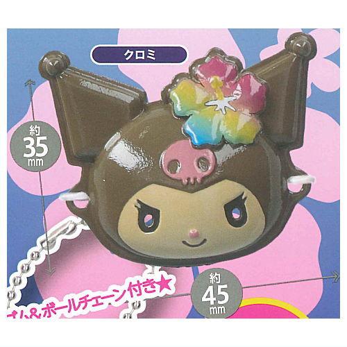 サンリオキャラクターズ ミニチュア おめんコレクション こんがりビーチバージョン [4.クロミ]【ネ...