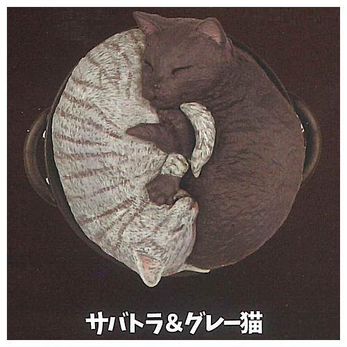 なべ・ねこ [2.サバトラ＆グレー猫]【ネコポス配送対応】【C】