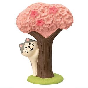 【桜でかくれんぼ猫 (ZSA-62790R)】DECOLE concombre デコレ コンコンブル 桜咲く 春の日 【 ネコポス不可 】｜toysanta