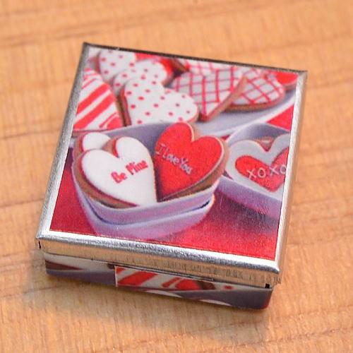 ミニチュア雑貨 クッキー角缶(B) [sckt2] 品番：28545 [m-s][imp](1/12...