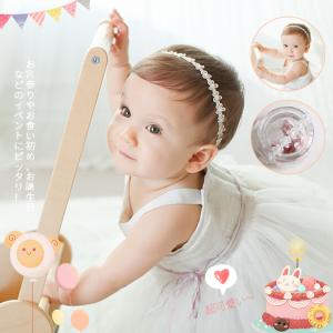 新生児で使用可能な、柔らかなヘアバンドに ヘアア...の商品画像