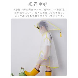 子供クリアレインコート レインポンチョ フリン...の詳細画像2