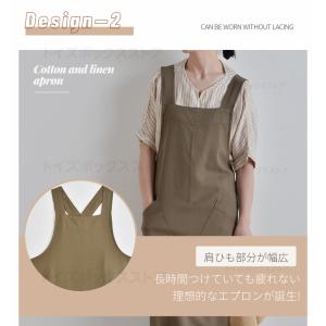 エプロン 紐も結ばなくエプロン 男女兼用エプロ...の詳細画像3
