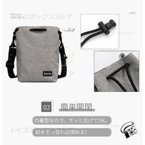 M L ショルダーカメラポーチ 一眼レフ ミラ...の詳細画像2