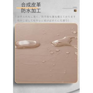 無地ベンチカバー PUレザー ベンチシートカバ...の詳細画像1