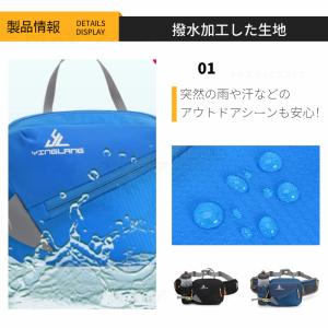 2Way ウエストポーチ ランニングポーチ ボ...の詳細画像4