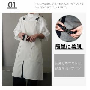 完全防水エプロン 業務用エプロン 男女兼用ワー...の詳細画像3