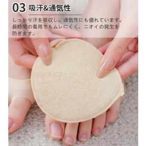 インナーソックス 5本指パッド付 サンダル靴下...の詳細画像4