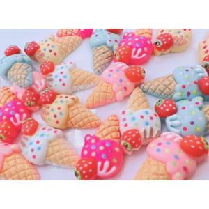 いちごアイス20個 デコパーツ プラパーツ カ...の詳細画像2