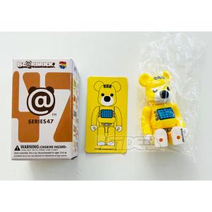 BE@RBRICK ベアブリック シリーズ47 ANIMAL アニマル 裏 hide サイコベア イエロー｜toyshopside3