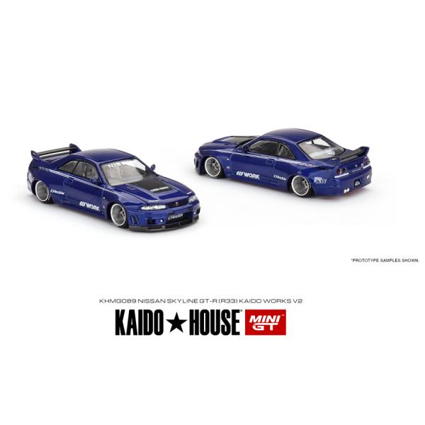 MINI GT 1/64 Nissan スカイライン GT-R R33 Kaido Works V2...