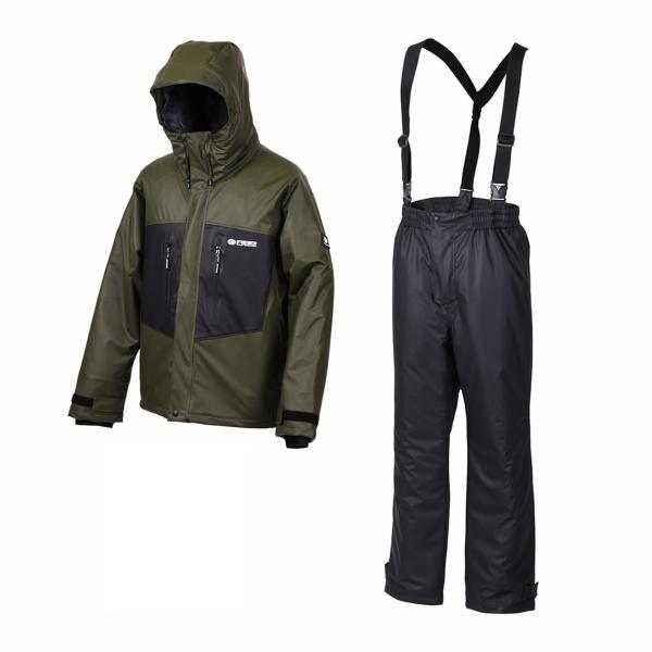 双進(Soshin) レインスーツ RBB フィッシャーマンウィンタースーツII オリーブ L