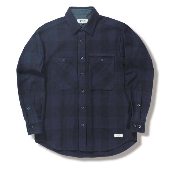 Foxfire(フォックスファイヤー) Wウールバッファローチェックシャツ ネイヒ゛ー XL メンズ