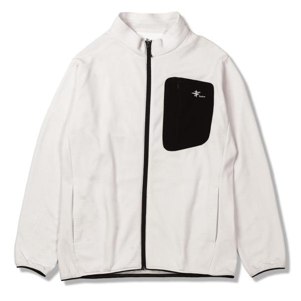 Foxfire(フォックスファイヤー) グリッドウールフルZIP ホワイトxブラック XL