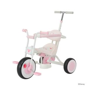 ディズニーピュアライド ミッキー ハンドル付き 子供三輪車