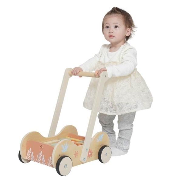 プレイポップ 知育おもちゃ 木製ベビーウォーカー 押し車 カタカタ トイザらス限定 1歳 2歳 誕生...
