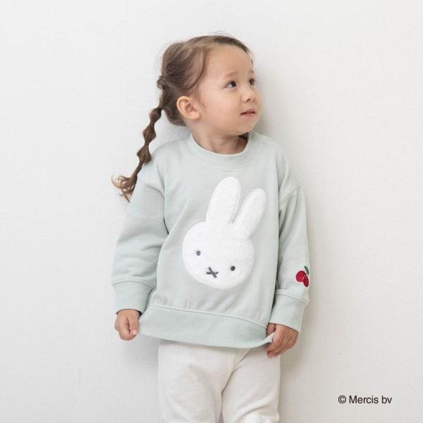 ミッフィーファーアップリケトレーナー ライトパステル×95cm ベビーザらス限定