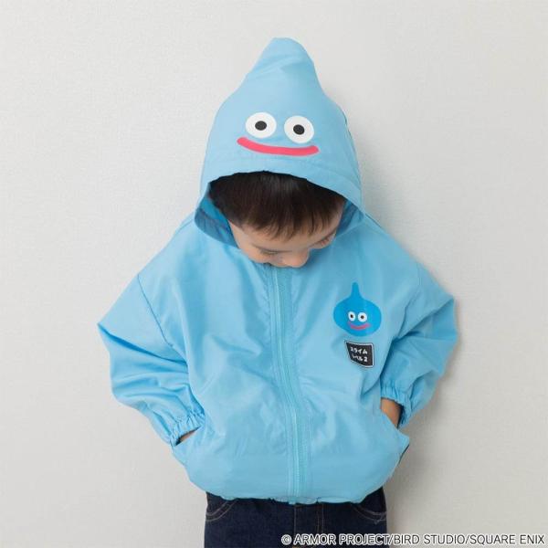 ドラクエベビー＆キッズ スライムなりきりパーカー(ブルー×100cm)