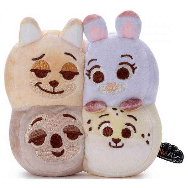 ディズニーキャラクター Nuiパン ぬいぐるみS ちぎりパン ニック・ジュディ・フラッシュ・クロウハ...