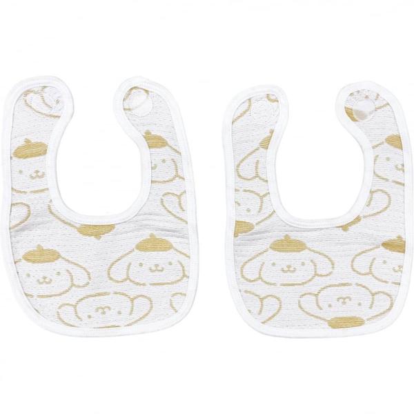 SANRIO サンリオ 多重織ガーゼスタイ２枚組 ポムポムプリン イエロー×フリー ベビーザらス限定...