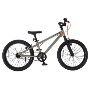 18インチ 身長110cm〜140cm 子供用自転車 ゼログラビティ マットメタリックグレー 5歳 6歳 7歳 アルミフレーム 軽量 シンプル 男の子