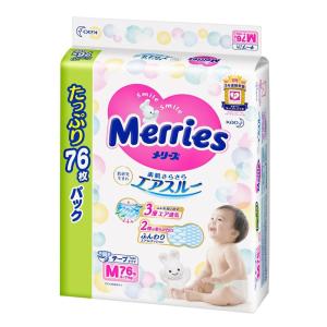 【テープタイプ】メリーズ Mサイズ 76枚...