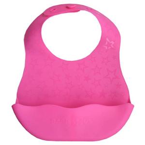 ポケット付きシリコンエプロン ビビットピンク