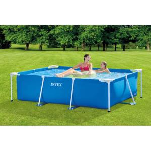 インテックス INTEX ファミリーフレームプール 220×150×60cm（約）【プールのみのサイズ】 空気入れ不要 キッズ 子供 水遊び ビニール