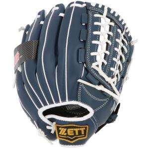 ゼット 一般用 軟式野球グローブ（ブルーｘホワイト）（右利き用）