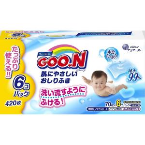 Goo.N 肌にやさしいおしりふき つめかえ用70枚×6個パ...