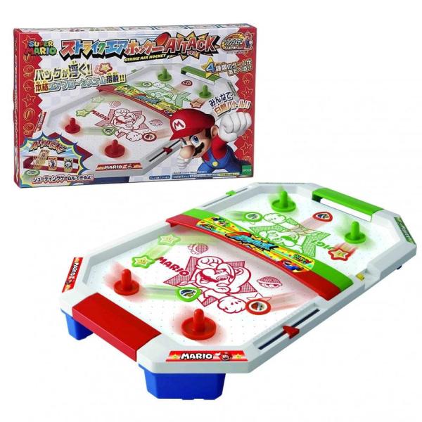 スーパーマリオ ストライクエアホッケー ATTACK｜本格エアフローシステム搭載 遊べるゲームは4種...