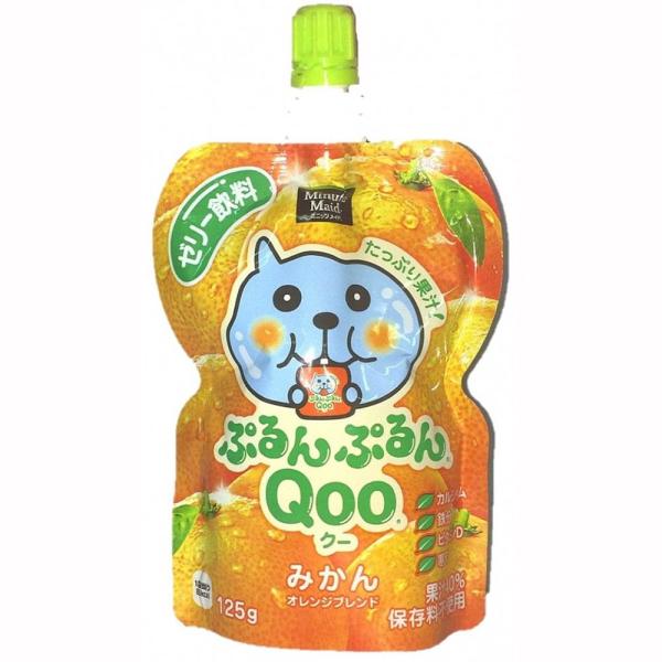 ミニッツメイド ぷるんぷるんQOO（クー）みかん 125g 凍らせてもおいしい ゼリー飲料 果実飲料...