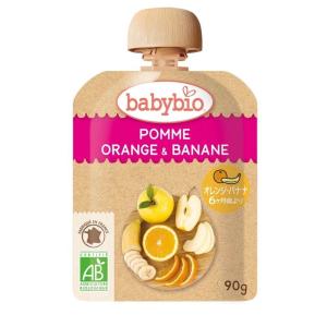 babybio ベビービオ アップル・オレンジ・バナナ【有機食材 ベビースムージー 離乳食 ベビーフード】【6カ月〜】