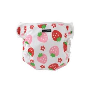 オムツカバー　内ベルト　イチゴ（レッド×95cm）