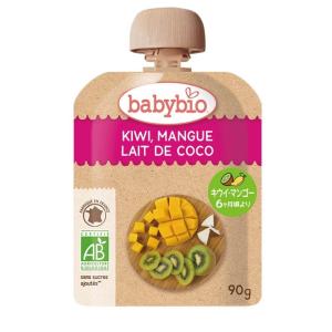 babybio ベビービオ キウイ・マンゴー・ココナッツ【有機食材 ベビースムージー 離乳食 ベビーフード】【6カ月〜】