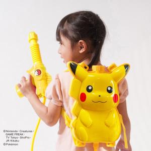 ポケモン ウォーターシューター ピカチュウ 1800ml リュック型水鉄砲 キッズ 飛距離5〜8m 水遊び キャラクター