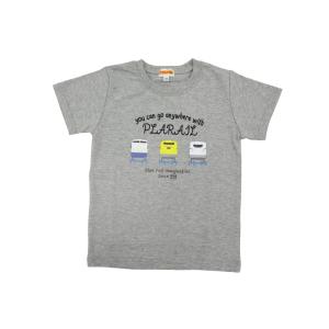 ［SKUリダクション一括オフ20230630］PLARAIL ロゴ 筆記体 半袖Tシャツ ( グレー×100cm)