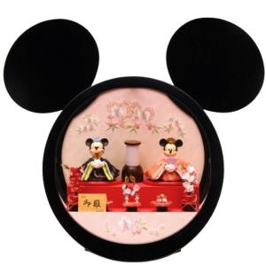 ミッキー＆ミニー ディズニーリゾート 刺繍名前札 お雛様ペア飾り