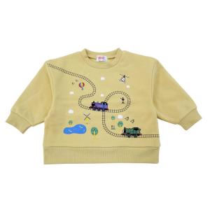 ベビーザらス限定 THOMAS トーマス 長袖トレーナー パイル起毛 線路アート