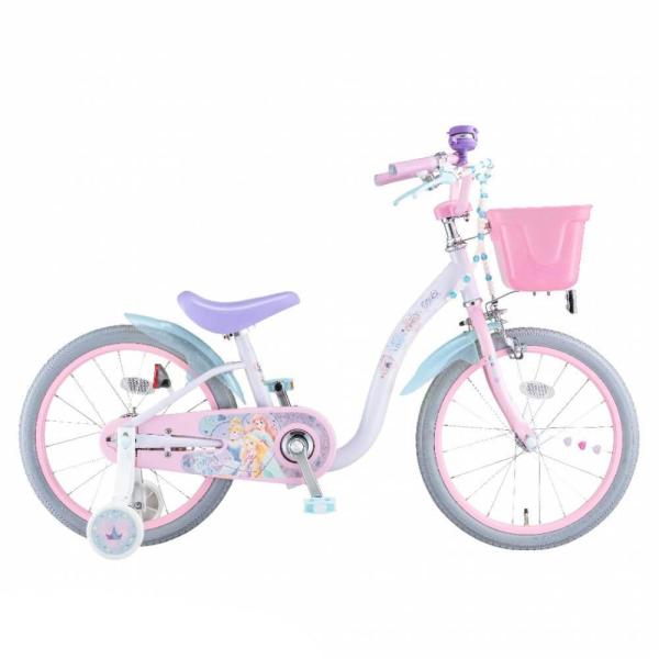 18インチ 身長98〜131cm 子供用自転車 ディズニープリンセス ゆめラブS アリエル シンデレ...