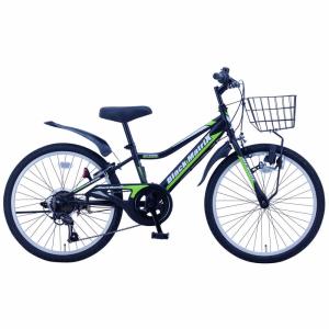 22インチ 身長120〜135cm 子供用自転車 ブラック マトリックス（ブラック／グリーン）6段変速 LEDダイナモライト 男の子 かっこいい トイ｜toysrus-babierus