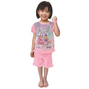 わんだふるぷりきゅあ 半袖光るパジャマ(ピンク×120cm)｜toysrus-babierus