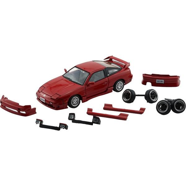 BM CREATIONS 1/64 日産 シルビア 180SX レッド RHD 完成品ダイキャストミ...
