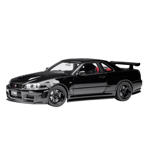 AUTOart 1/18 ニスモ R34 GT-R Z-tune ブラックパール 完成品ミニカー 7...