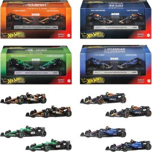 ホットウィール(Hot Wheels) プレミアム レース 2パックアソート 4種