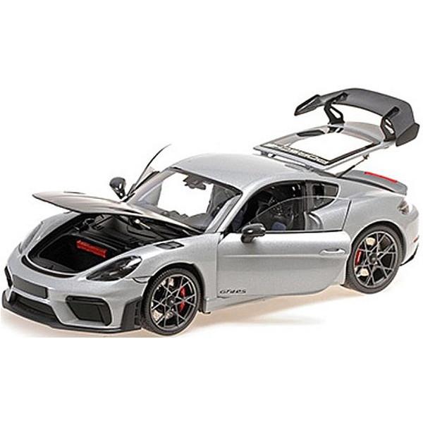 MINICHAMPS 1/18 ポルシェ ケイマン GT4 RS 2024 シルバーメタリック/ヴァ...
