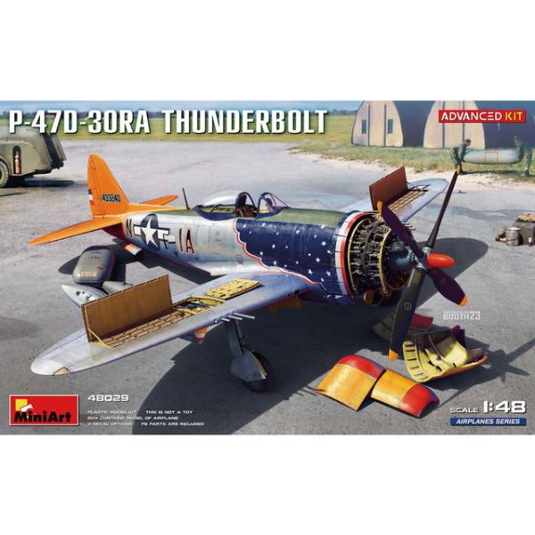 ミニアート 1/48 WW.II アメリカ軍 P-47D-30RA サンダーボルト プラモデル MA...
